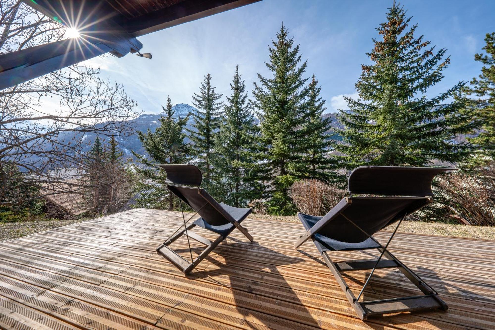 Serre Chevalier Studio 30 M2 Coin Montagne A 8 Minutes Des Pistes Saint-Chaffrey Zewnętrze zdjęcie